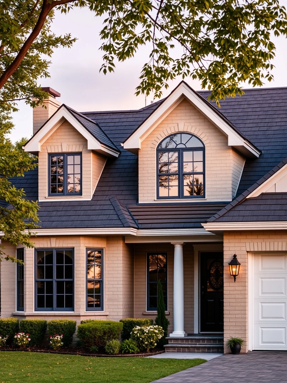 Local Raleigh gutter installers working on a clean suburban home exterior