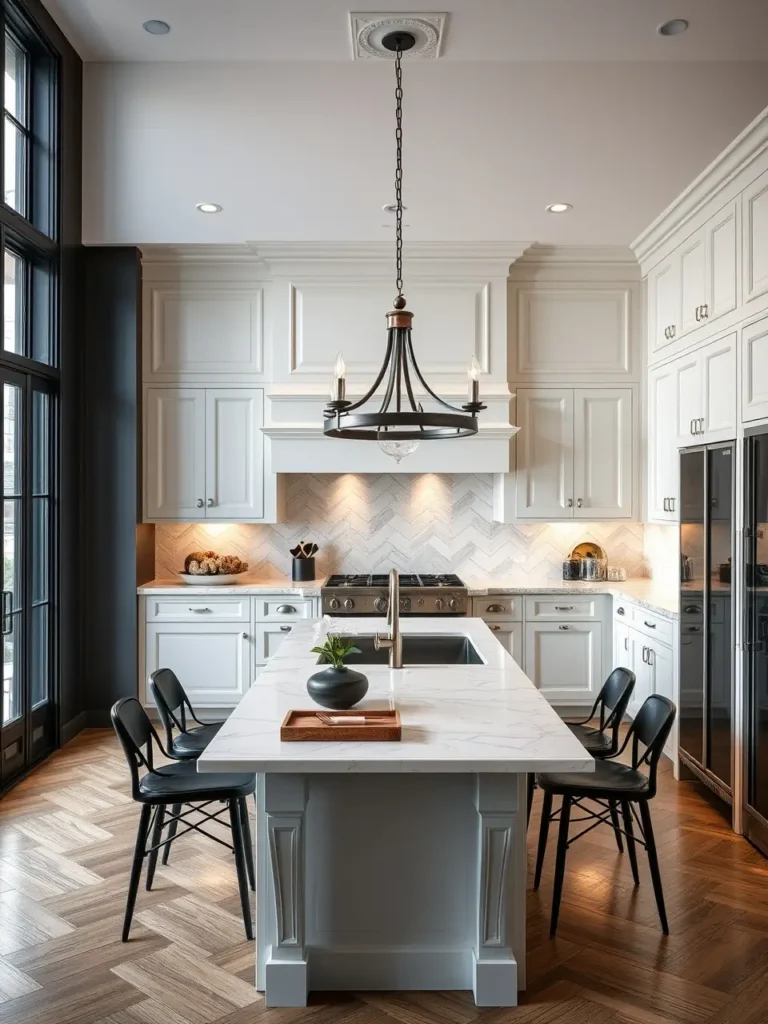 Kitchen remodeling project in Raleigh featuring bright lighting and improved storage