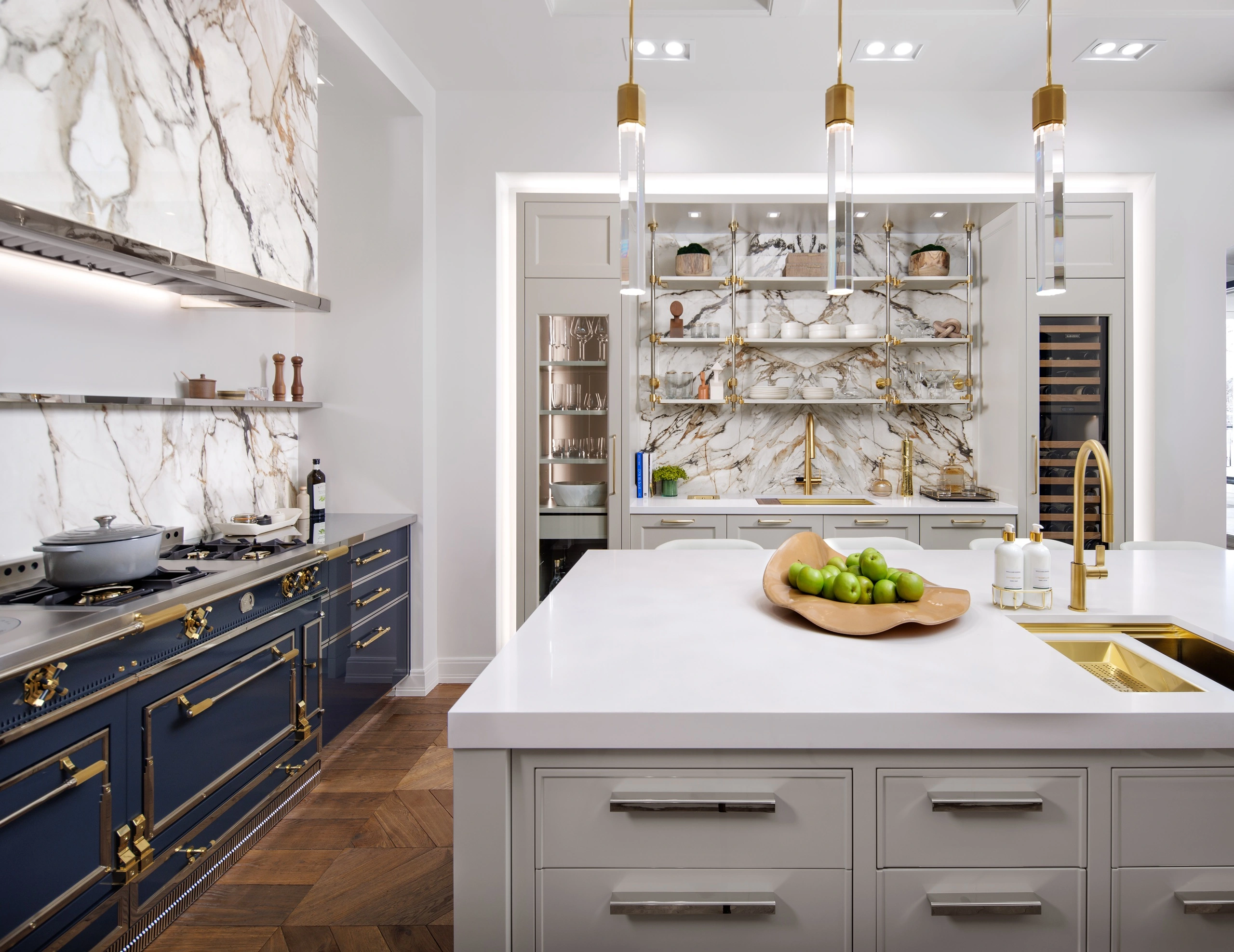 Raleigh NC kitchen remodel with updated cabinets, countertops, and lighting