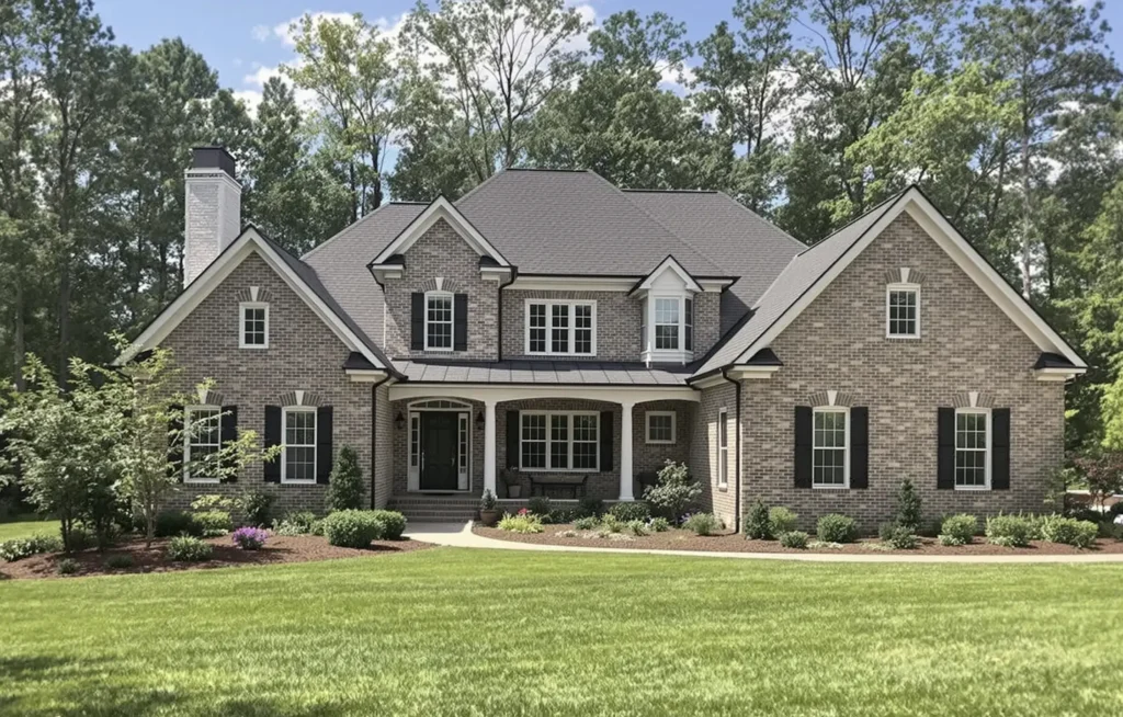 New construction roof installation in Raleigh NC with fresh roof decking
