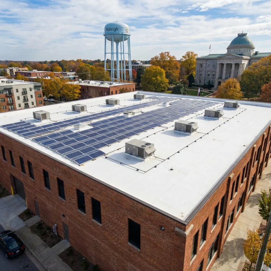 commercial flat roof in raleigh nc commercial roof inspection